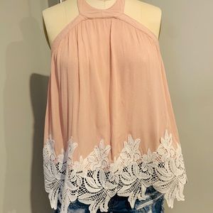 Halter flowy boutique top